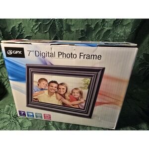 New GPX 7" Digital Photo Frame PF725B SD USB Photo Ports Photography /0400